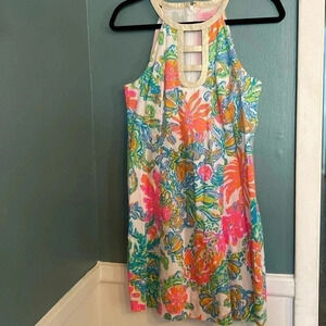 Lily Pulitzer size 6 - bright patterns - gold accent - 100% cotton